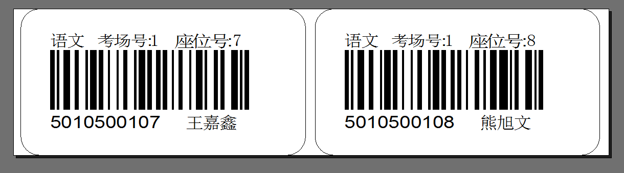學生考試條碼打印,專業打印準考證條碼的打印機